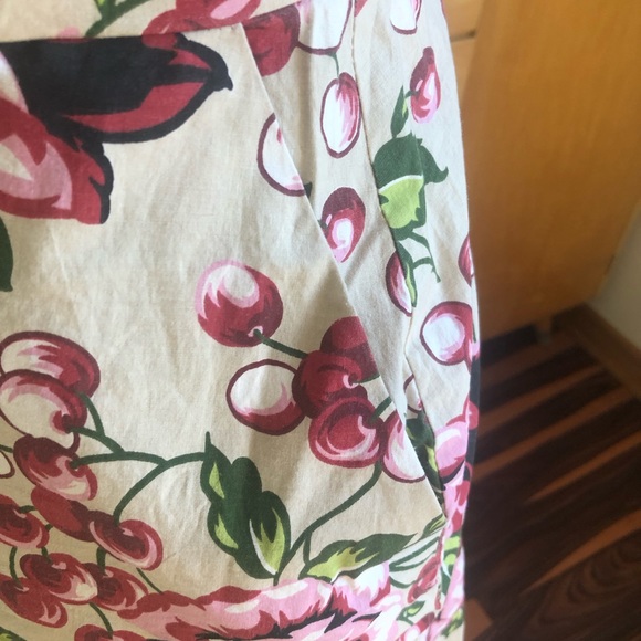 -SOLD- Retro Dress Floral Cherry PinUp Rockabilly - Picture 6 of 8